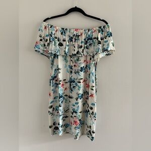 Sanctuary Floral Off the Shoulder Dress